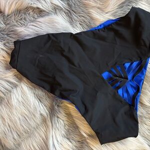 Agent Provocateur Black and Blue Bikini Bottom